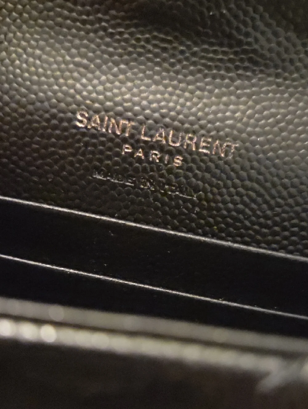 Saint Laurent Black Quilted Mini Wallet with Matte Logo - Picture 9 of 13